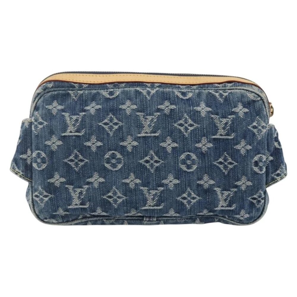 LOUIS VUITTON Monogram Denim Bum Bag Body Bag Blue M95347 LV Auth 158895SV - Picture 3 of 16